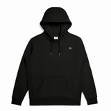 Black Organic Cotton Hoodie Front view