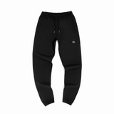 Black Organic Cotton Joggers Front view