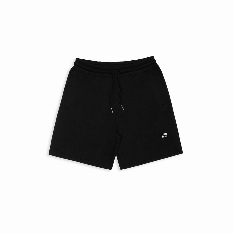 Black Organic Cotton SWEATSHORTS