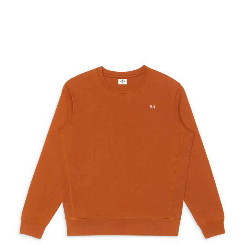 Clay Organic Cotton Crewneck Front view