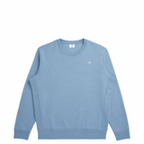 Cloudy Blue Organic Cotton Crewneck Front view