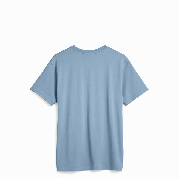 Cloudy Blue SUPIMA Cotton T-Shirt Back view