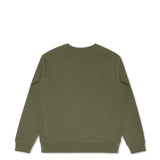 Military Olive Organic Cotton Crewneck