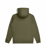 Military Olive Organic Cotton Hoodie Back view