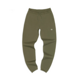 Military Olive Organic Cotton Joggers Front view