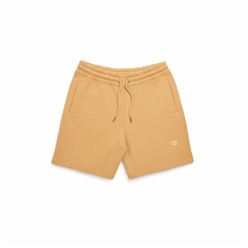 Tan Organic Cotton SWEATSHORTS