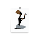 AFRICAN WOMAN SILHOUETTE Poster 2