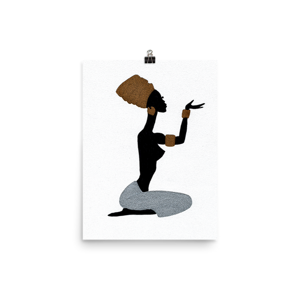 AFRICAN WOMAN SILHOUETTE Poster 2