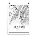 NEW YORK MAP Poster