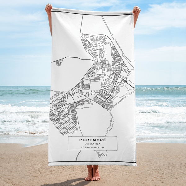 PORTMORE JAMAICA Beach Towel - View 2