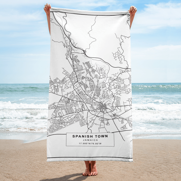 SPANISH TOWN JAMAICA Beach Towel