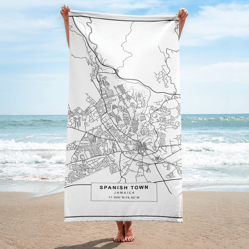 SPANISH TOWN JAMAICA Beach Towel